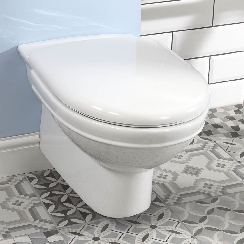 Silverdale Damea Wall Mounted Toilet With Soft Close Seat | Now Online