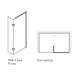 Crosswater - Design View Walk In Easy Access Shower Enclosure - 2 Size Options profile small image view 5 