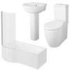 Darwin Modern Curved Bathroom Suite profile small image view 1 