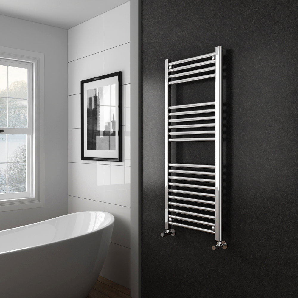 Diamond Straight Heated Ladder Towel Rail