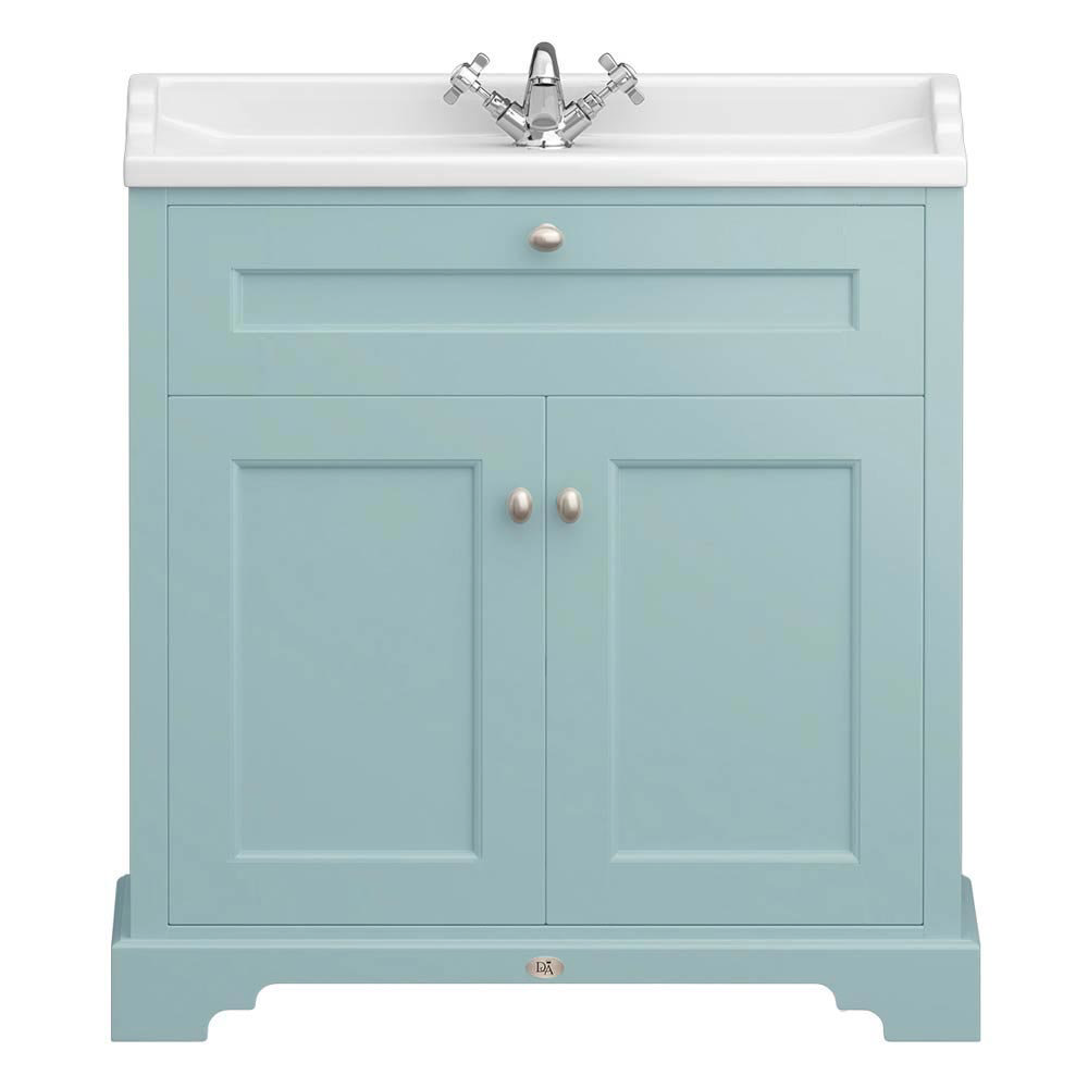 Downton Abbey Traditional Vanity Unit (800mm Wide Duck Egg Blue)