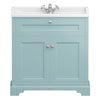 Downton Abbey Traditional Vanity Unit (800mm Wide - Duck Egg Blue)