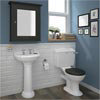 Downton Abbey Ryther Close Coupled Traditional Bathroom Suite - Charcoal profile small image view 1 
