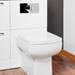 Cruze Dual Flush Concealed WC Cistern incl. Large Chrome Push Button Plate profile small image view 3 