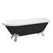 Duke Black 1695 Double Ended Roll Top Bath w. Ball + Claw Leg Set profile small image view 6 