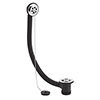 Nuie Chrome Bath Waste & Overflow with Poly Plug & Ball Chain - E309 profile small image view 1 