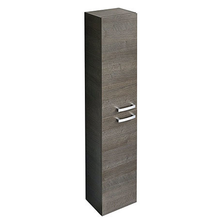 Ideal Standard Tempo Wall Hung 2 Door Tall Storage Cabinet - Sandy Grey - E3243SG