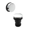 Hudson Reed Easyclean Sprung Plug Bath Waste with Modern Overflow - Chrome - E327 profile small image view 1 
