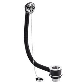 Nuie Chrome Bath Combined Waste &amp; Overflow with Plug &amp; Ball Chain - E345