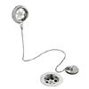 Hudson Reed Chrome Retainer Bath Waste with Brass Plug + Ball Chain E347 profile small image view 1 
