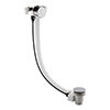 Hudson Reed Chrome Freeflow Bath Filler with Pop-up Waste + Overflow profile small image view 1 