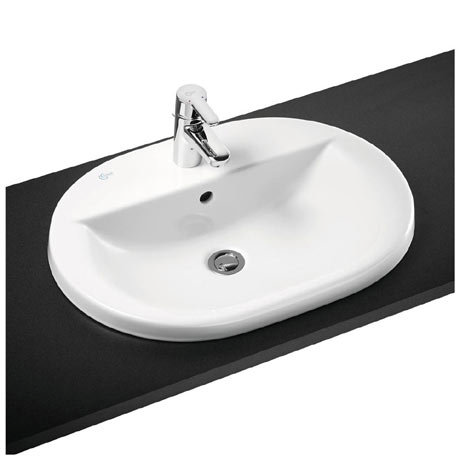 Ideal Standard Connect Oval 1TH Inset Countertop Basin