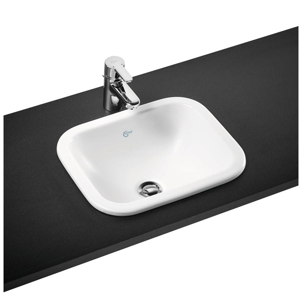 Ideal Standard Connect Cube 42cm 0TH Inset Countertop Basin