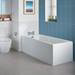 Ideal Standard Concept 1700 x 750mm 2TH Single Ended Idealform Bath profile small image view 2 