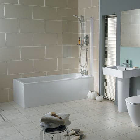 Ideal Standard Connect 1700 x 700mm 2TH Single Ended Idealform Bath