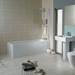Ideal Standard Concept 1700 x 700mm 2TH Single Ended Idealform Bath profile small image view 4 