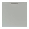 JT Evolved 25mm Square Shower Tray - Mistral Grey profile small image view 1 