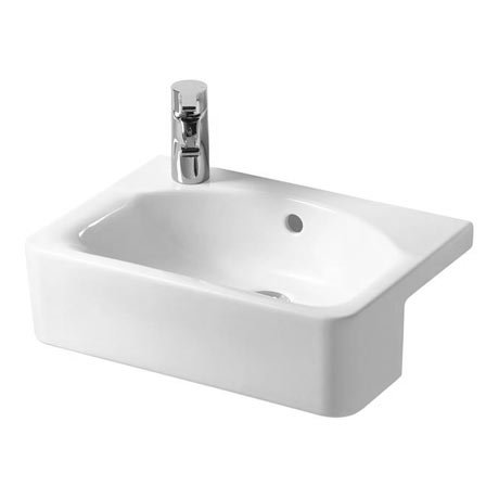 Ideal Standard Connect Space Cube 50cm 1TH Semi-Countertop Basin (Left Hand)
