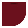 JT Evolved 25mm Quadrant Shower Tray - Malbec Red profile small image view 1 