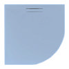 JT Evolved 25mm Quadrant Shower Tray - Pastel Blue profile small image view 1 