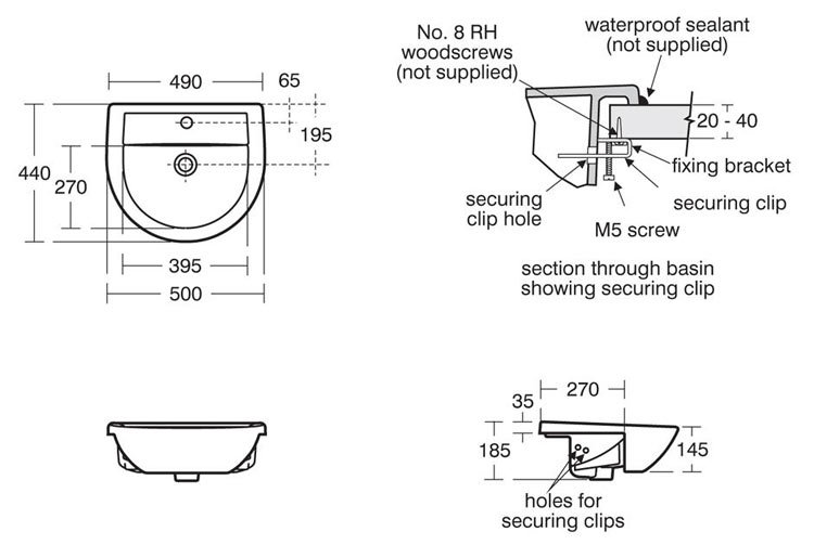 Armitage Shanks Semi Countertop Basin | Victorian Plumbing