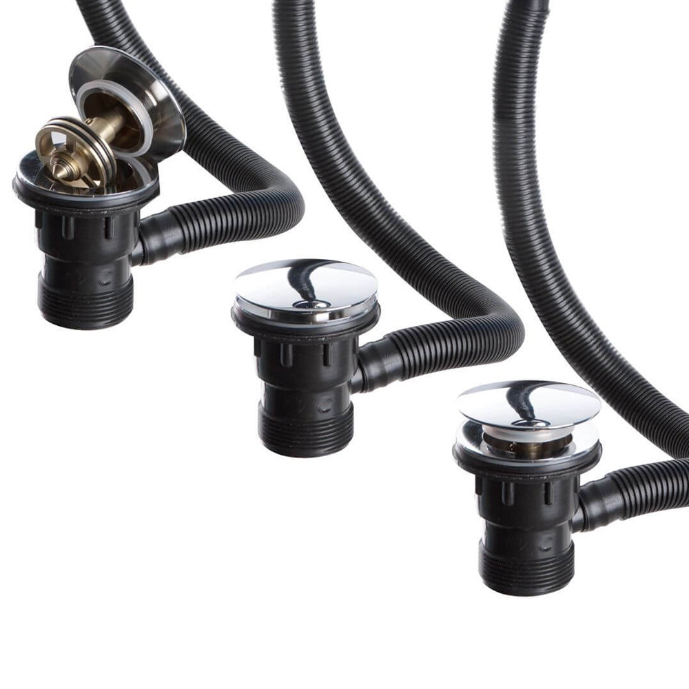 Easy Clean Chrome Click Clack Bath Waste with Overflow ECBW1 at