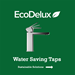 EcoDelux Round Water Saving Mono Basin Mixer Tap with Waste profile small image view 4 