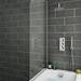 Cruze Triple Round Concealed Thermostatic Shower Valve with Diverter - Chrome profile small image view 5 