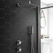 Milan Concealed Individual Diverter + Thermostatic Control Shower Valve profile small image view 4 