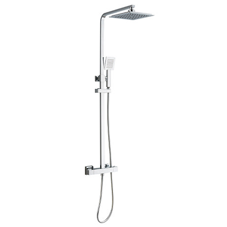 Summit Modern Square Thermostatic Shower | Victorian Plumbing UK