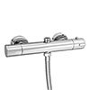 Cruze Round 2 Outlets Thermostatic Bar Shower Valve profile small image view 1 