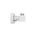 Milan Square Top Outlet Thermostatic Bar Shower Valve - Chrome profile small image view 4 