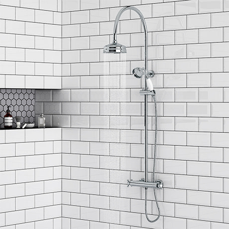 Chatsworth Traditional Thermostatic Shower - Chrome