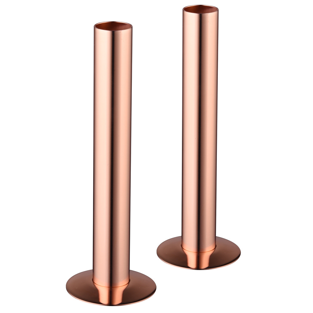 130mm Polished Copper Pipe Covers or Sleeves Heating & Cooling DIY