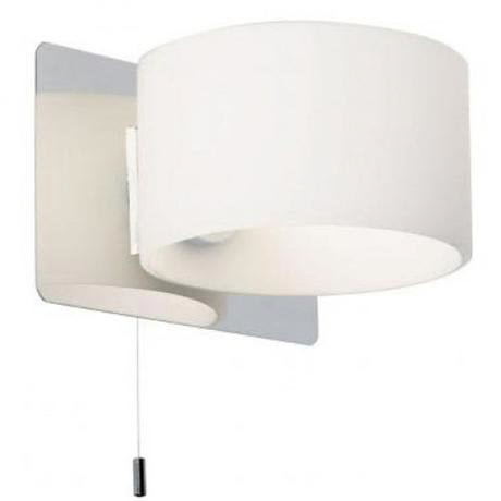 Endon - Fidelio Single Wall Light Fitting with Opal Shade - EL-20059 at Victorian Plumbing UK