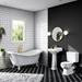 Elba Black Star Patterned Wall & Floor Tiles - 220 x 220mm  Standard Small Image