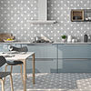 Elba Grey Patterned Wall & Floor Tiles - 220 x 220mm Small Image