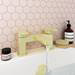 Elise Pink Hexagon Wall and Floor Tiles - 170 x 520mm  In Bathroom Small Image