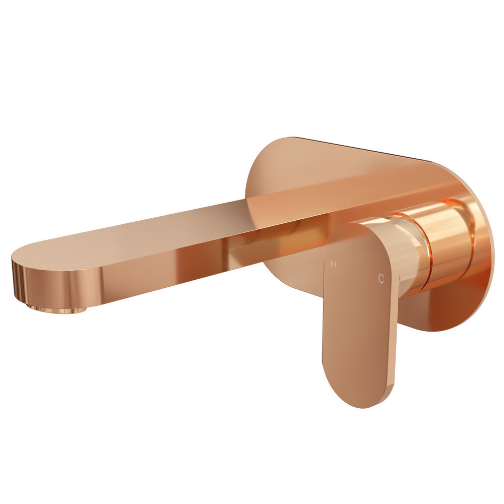 Elite Rose Gold Wall Mounted Bath Filler Tap Victorian Plumbing UK