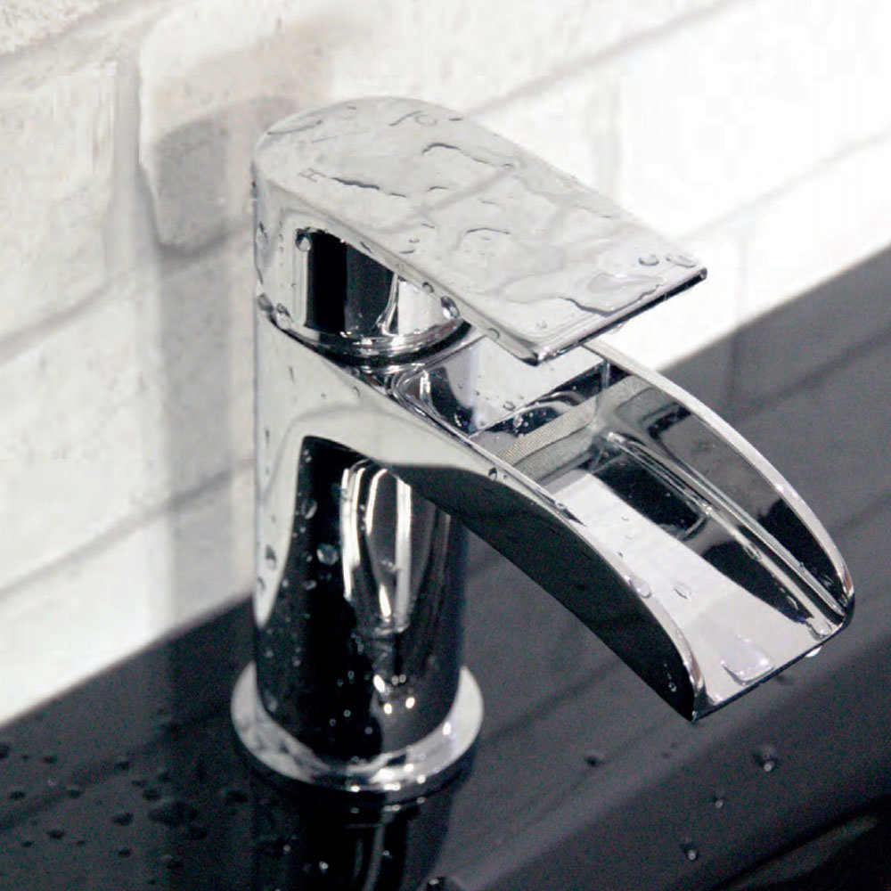 Enzo Waterfall Tap Package (Bath + Basin Tap) Victorian Plumbing UK