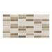 Eris Brown Porcelain Mosaic Wall and Floor Tile - 250 x 500mm  Profile Small Image