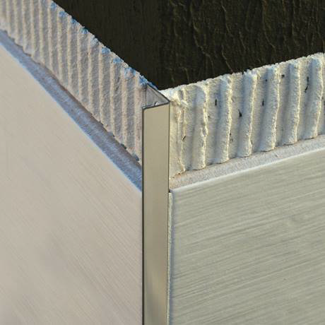 Genesis 10mm Brushed Finish Stainless Steel Straight Edge Tile Trim