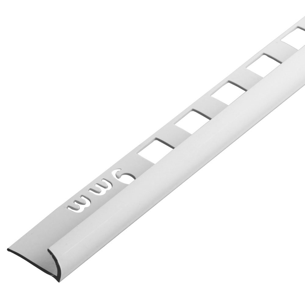 Tile Rite Edging Tile Rite 9mm Economy White PVC Tile Trim