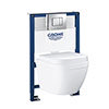 Grohe Rapid SL 0.82m Frame / Euro Compact Rimless Complete WC 5 in 1 Pack profile small image view 1 