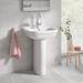 Grohe Euro 4-Piece Bathroom Suite (Basin + Rimless Toilet) profile small image view 5 