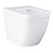 Grohe Euro Rimless Back to Wall Toilet with Soft Close Seat + FREE TOILET ROLL HOLDER profile small image view 2 