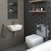 Grohe Solido Euro/Arena COMPLETE Wall Hung Suite (600mm Basin + Cosmo Smart Tap) profile small image view 7 