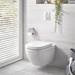 Grohe Euro Rimless Wall Hung Toilet with Soft Close Seat + FREE TOILET ROLL HOLDER profile small image view 5 