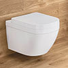 Grohe Euro Rimless Wall Hung Toilet with Soft Close Seat + FREE TOILET ROLL HOLDER profile small image view 1 
