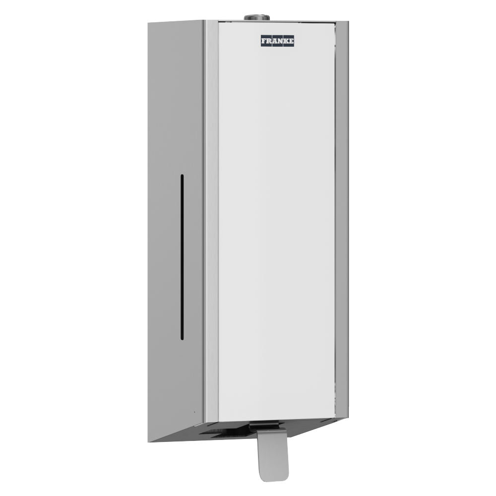 Franke Exos EXOS618W Wall Mounted Soap Dispenser with White Front Panel